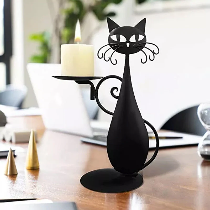 Black Cat Candle Holder - Image 5