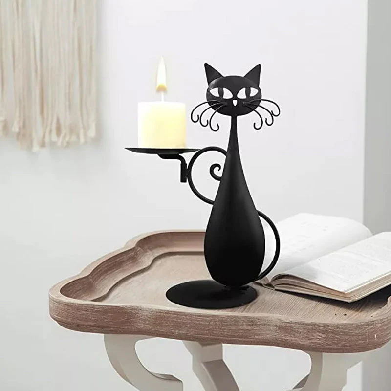 Black Cat Candle Holder - Image 6