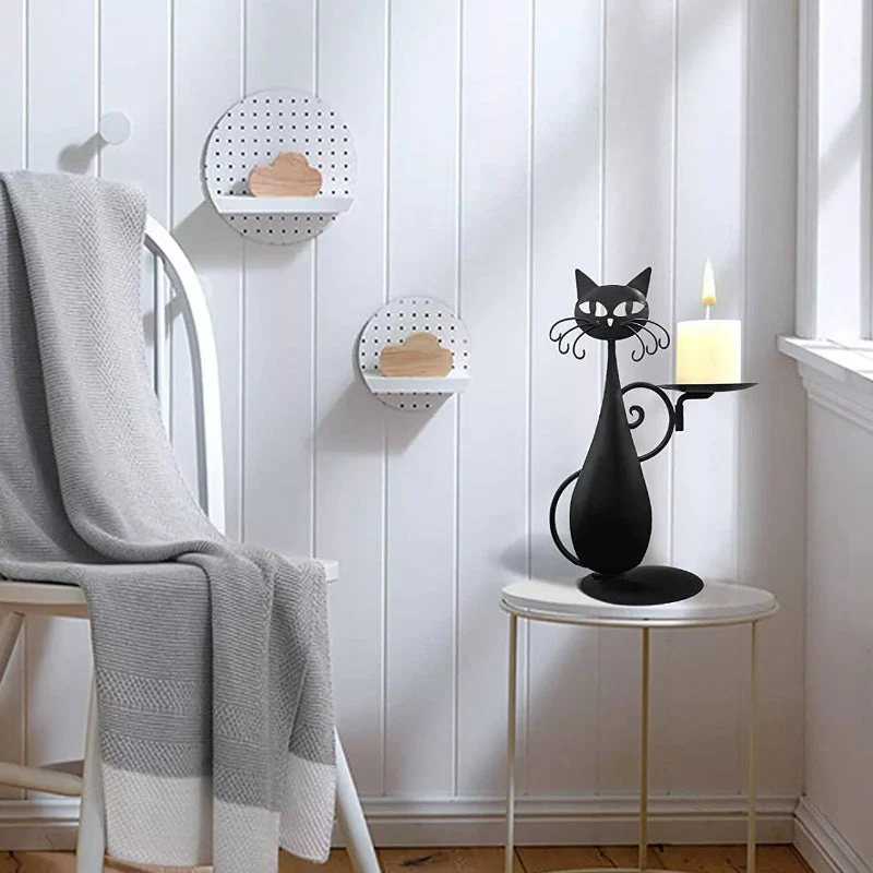 Black Cat Candle Holder - Image 7