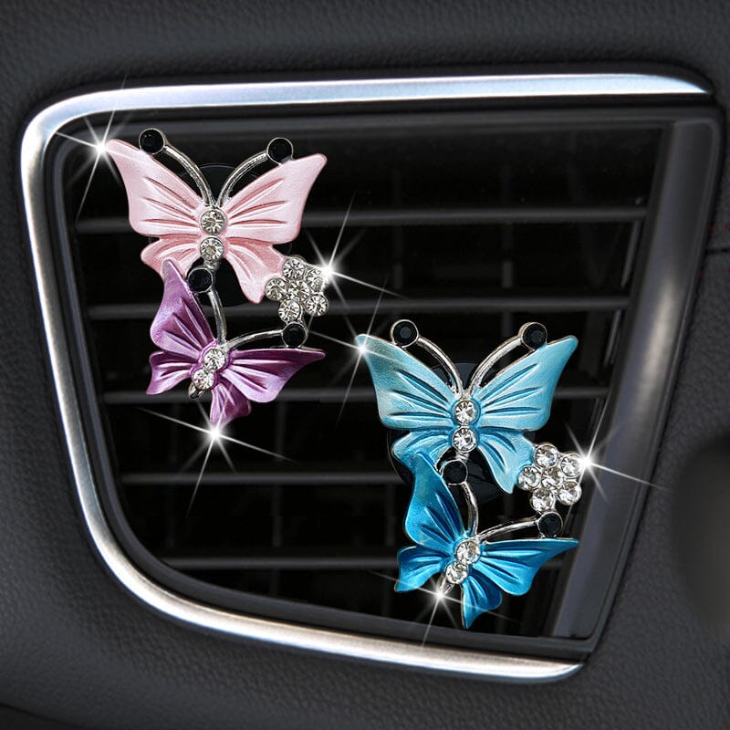Bling Butterfly Car Accessories, Cute Car Air Freshener - Image 3