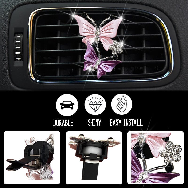 Bling Butterfly Car Accessories, Cute Car Air Freshener - Image 6