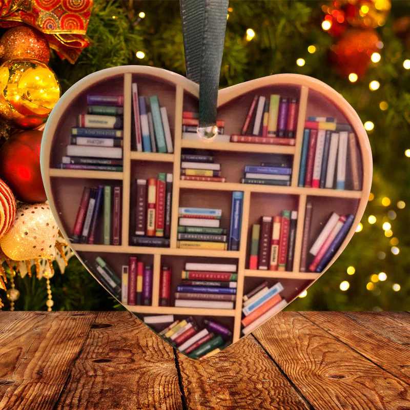 Book Lovers Heart Ornament - Image 4