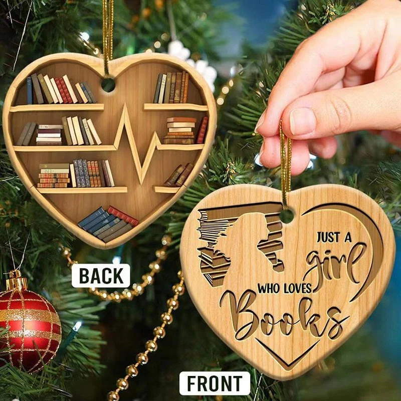 Book Lovers Heart Ornament - Image 6