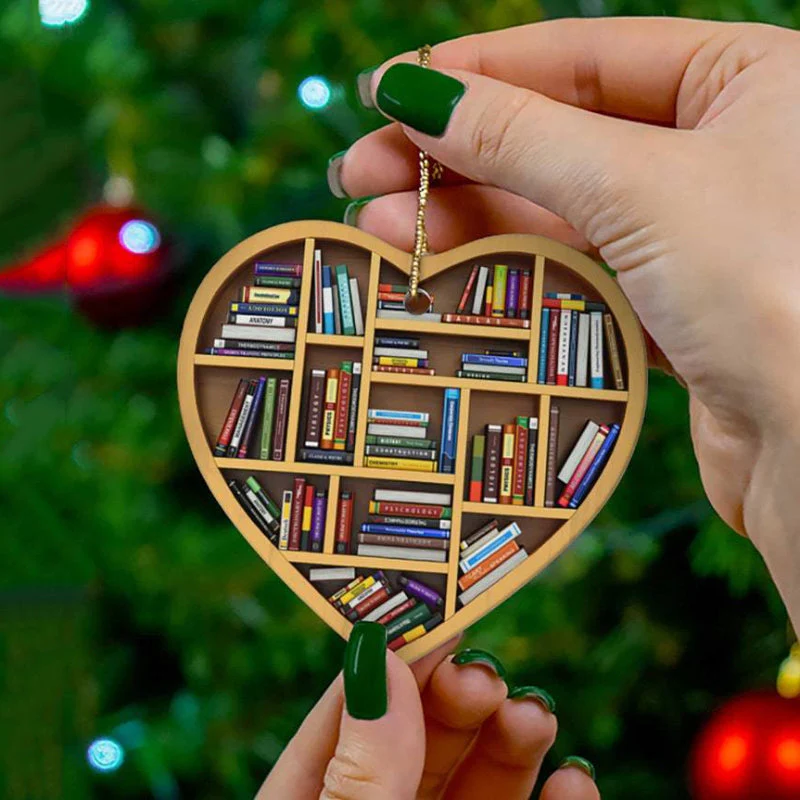 Book Lovers Heart Ornament - Image 7