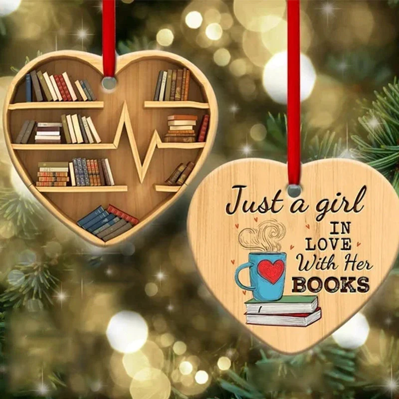 Book Lovers Heart Ornament - Image 8