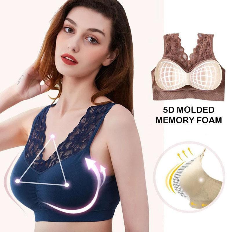 Breathable Sports Push Up Lace Bra - Image 4