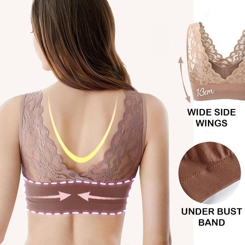 Breathable Sports Push Up Lace Bra - Image 5