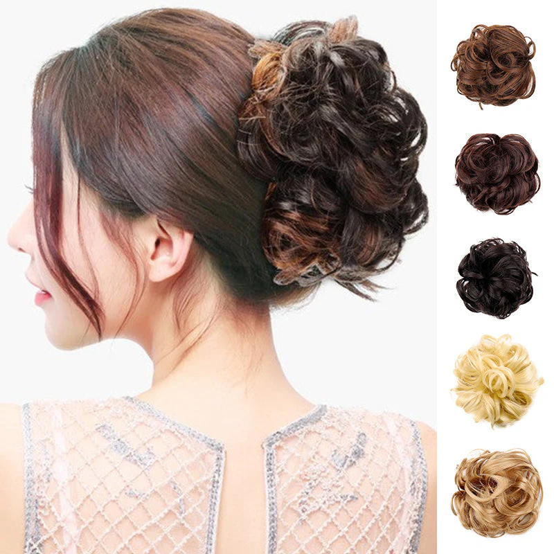 Bun Clipping Flower Bud Wig - Image 2