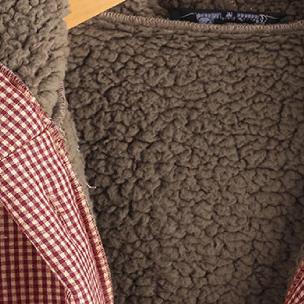 Buttoned Hoodie Casual Cotton-Blend Outerwear - Image 5