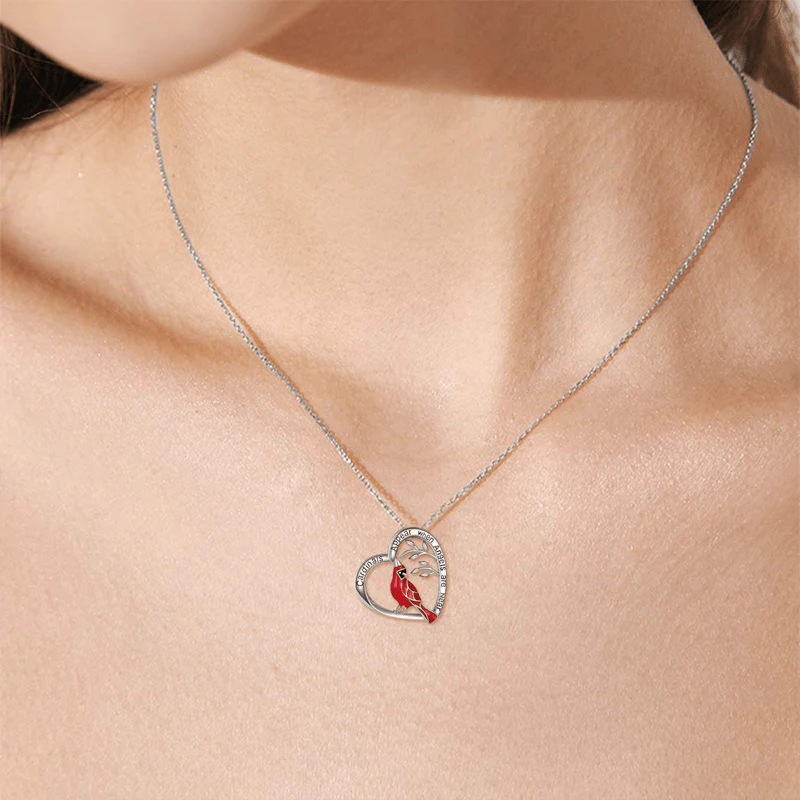 Cardinal Heart Pendant Necklace - Image 7