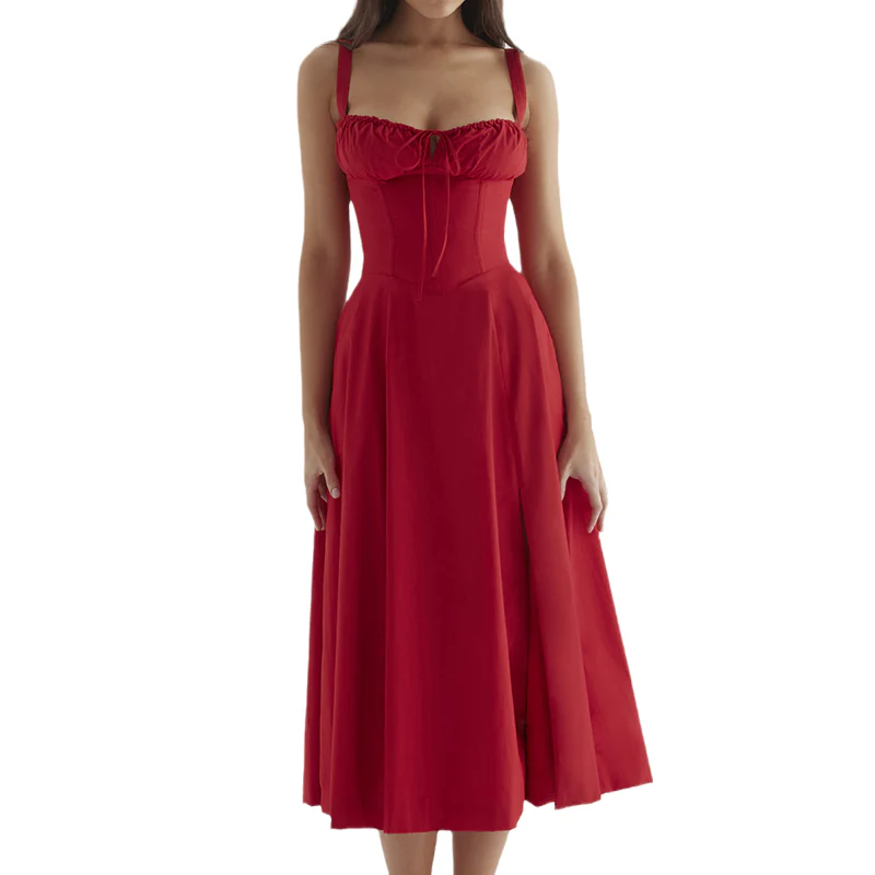 Carmen Print Bustier Sundress - Image 10