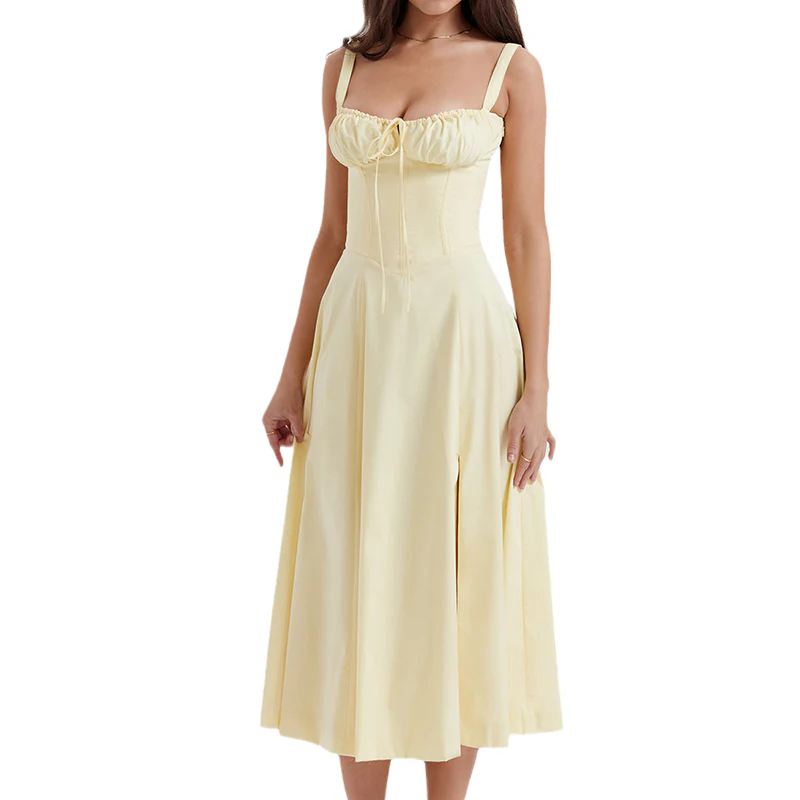 Carmen Print Bustier Sundress - Image 11