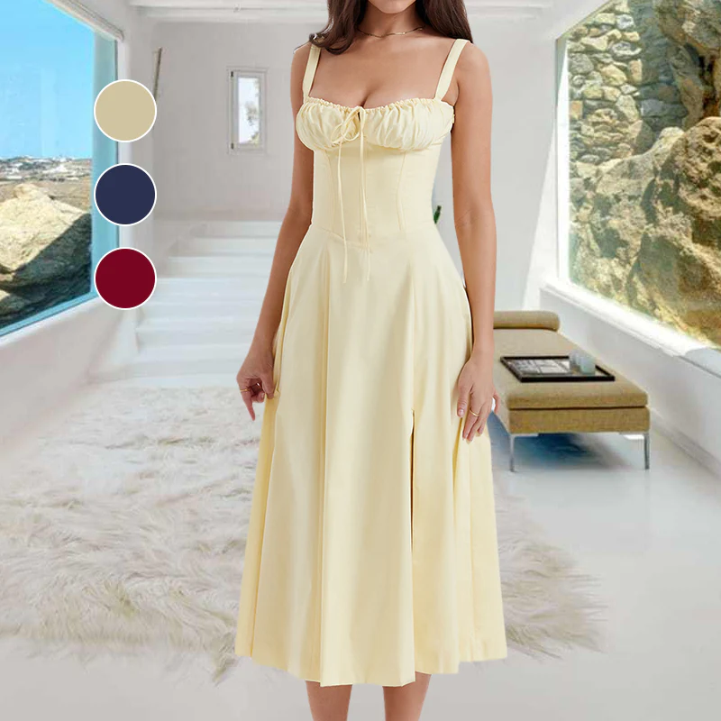 Carmen Print Bustier Sundress - Image 2