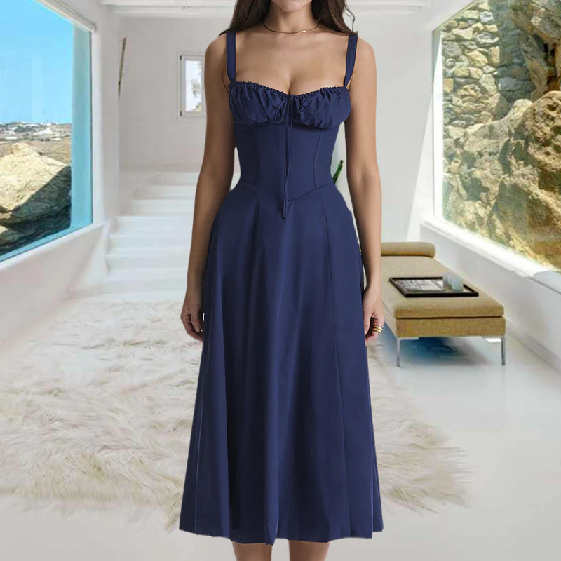 Carmen Print Bustier Sundress - Image 3
