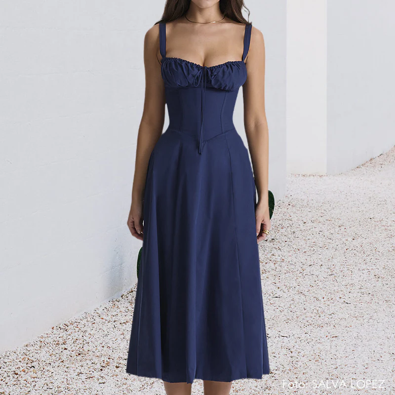 Carmen Print Bustier Sundress - Image 6