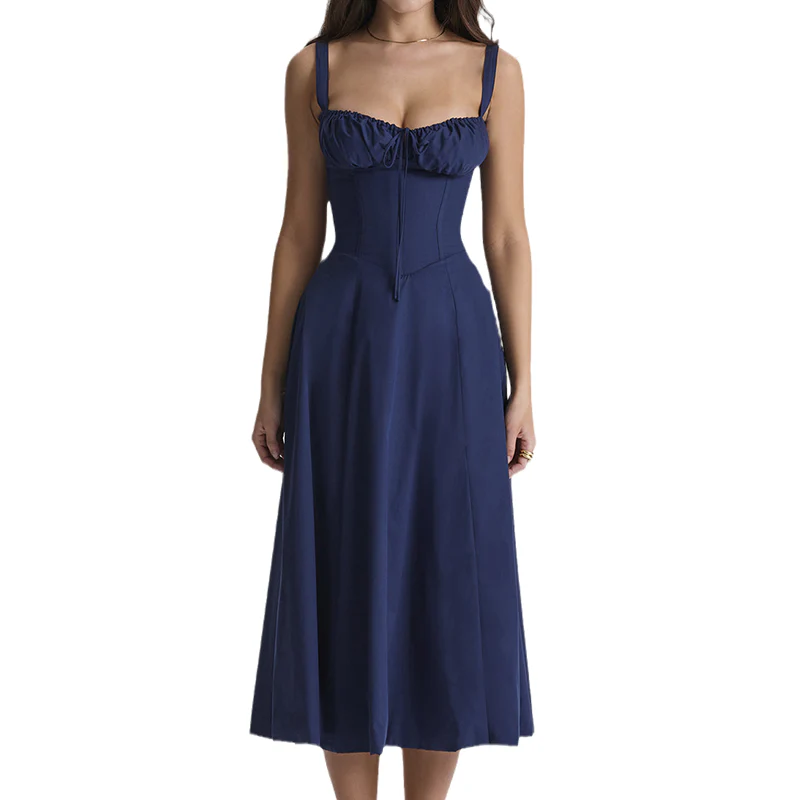 Carmen Print Bustier Sundress - Image 9