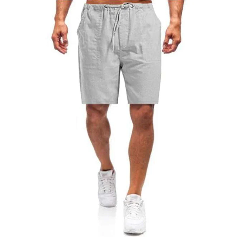 Casual Men's Casual Linen Shorts - Image 3
