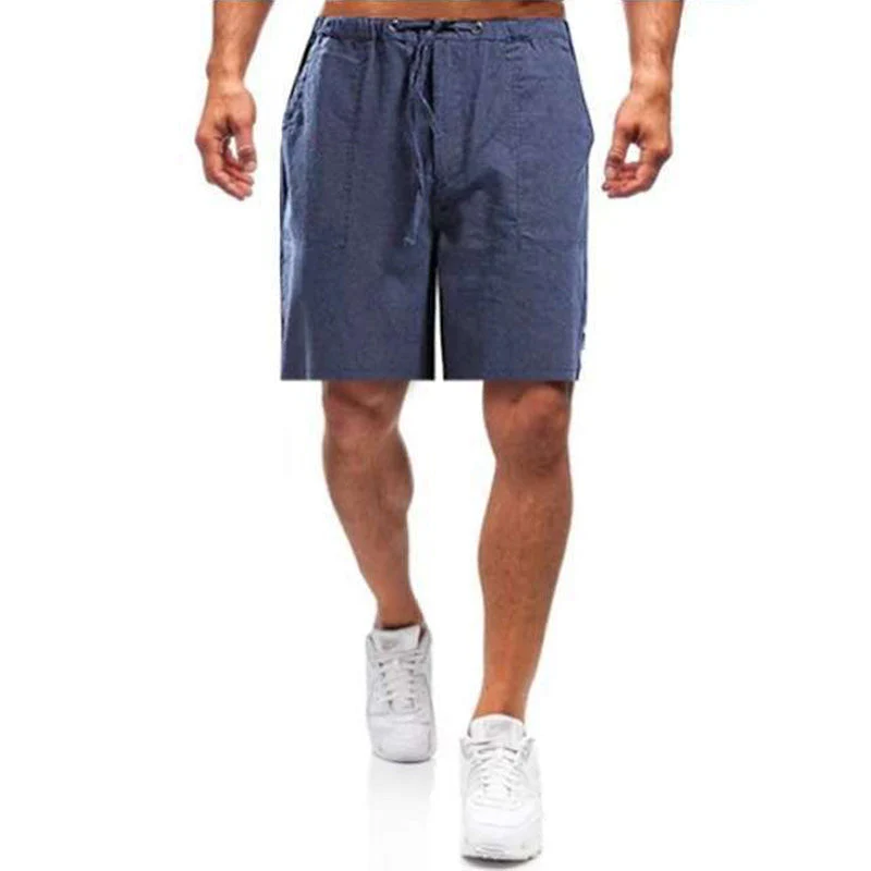 Casual Men's Casual Linen Shorts - Image 4