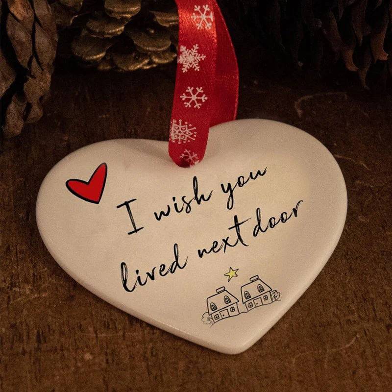 Ceramic Heart Hanging Ornament - Image 13