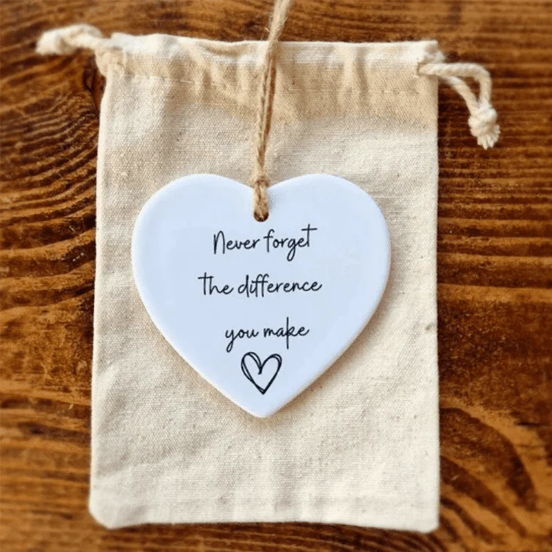 Ceramic Heart Quote card(GIft package) - Image 17