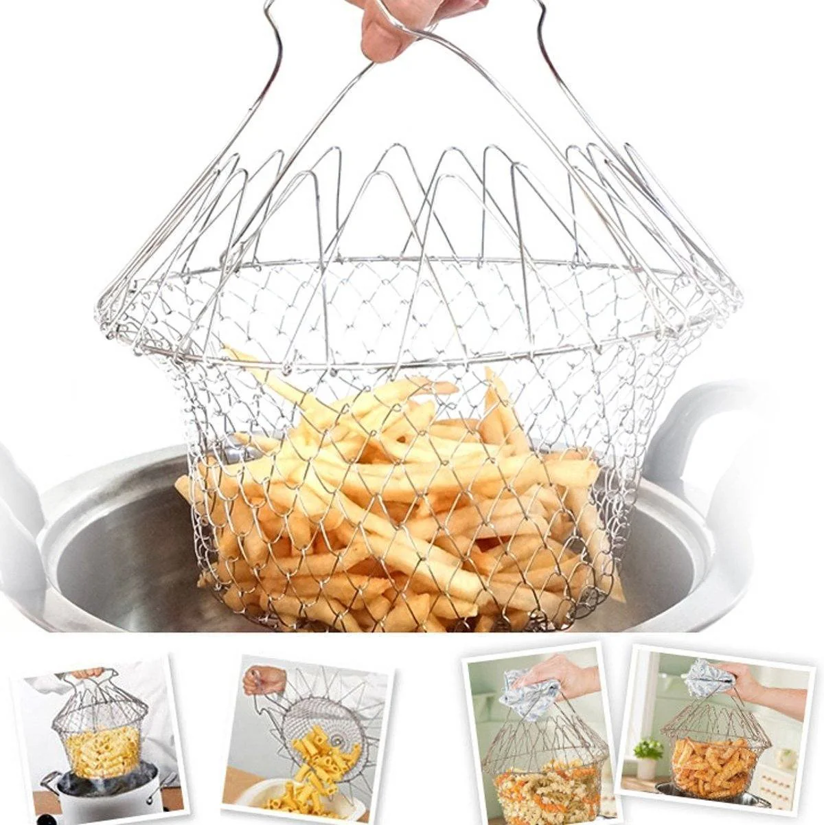 Stainless Steel Chef Basket - Image 4