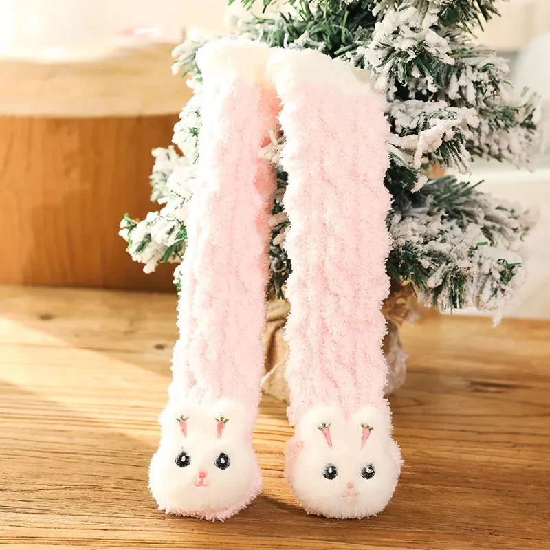 Children's Animal Coral Fleece Socks - Image 12