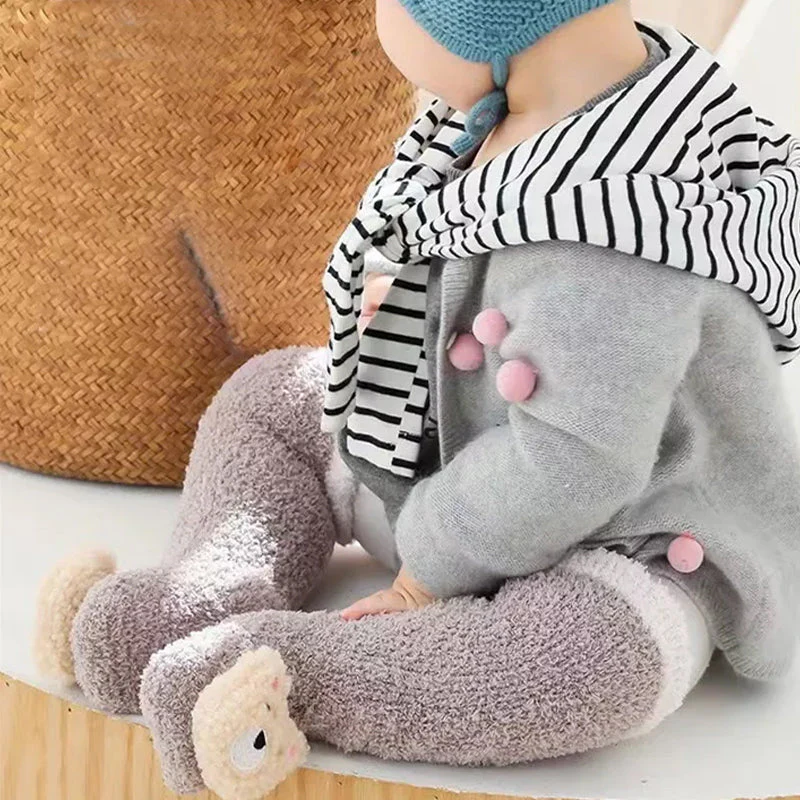Children's Animal Coral Fleece Socks - Image 2