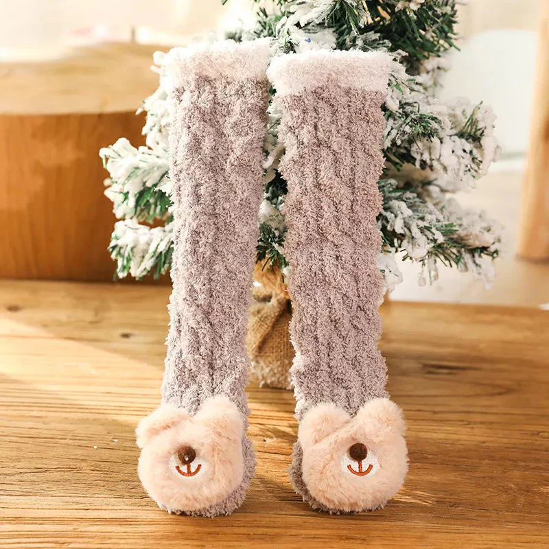 Children's Animal Coral Fleece Socks - Image 7
