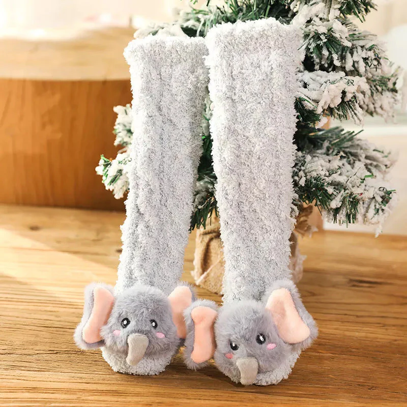 Children's Animal Coral Fleece Socks - Image 8