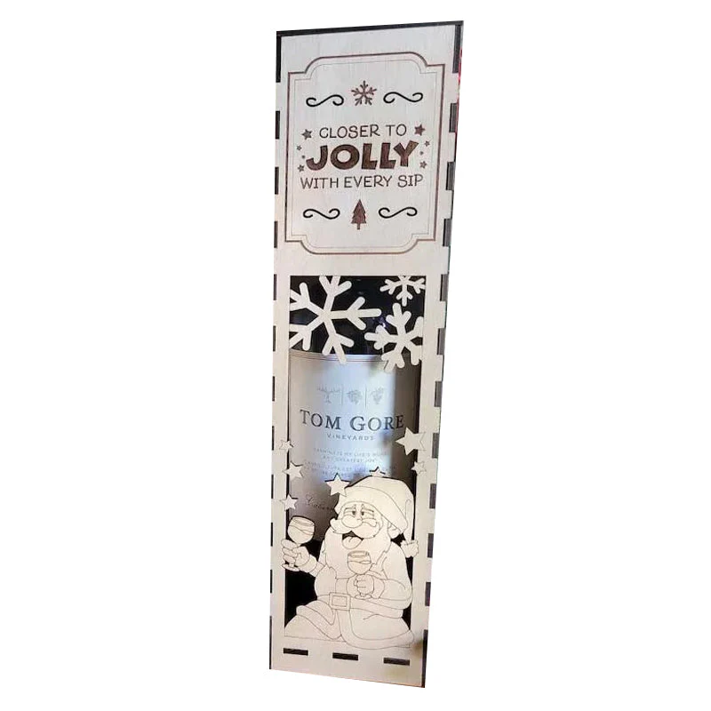 Christmas Funny Wooden Wine Box - Image 13