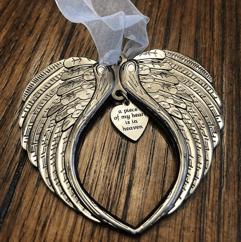 Christmas ornaments angel wings bell-memorial christmas gift - Image 6