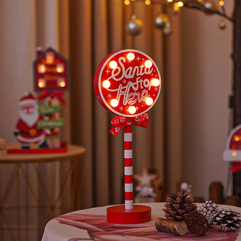 Christmas Street Sign Decoration Lights - Image 19