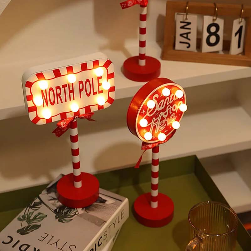 Christmas Street Sign Decoration Lights - Image 6