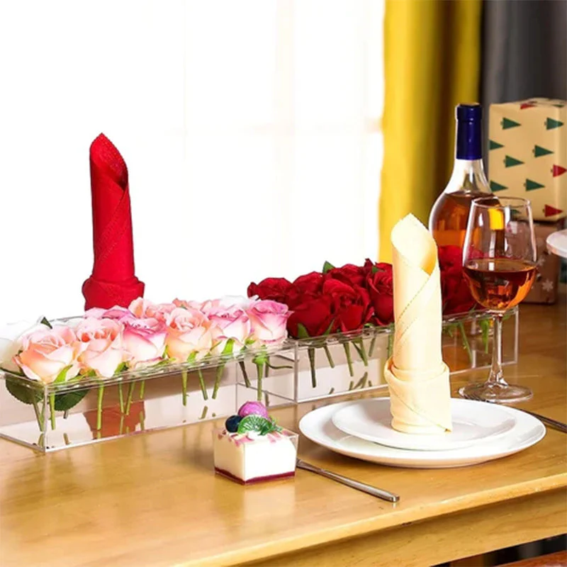 Clear Acrylic Flower Vase - Image 4
