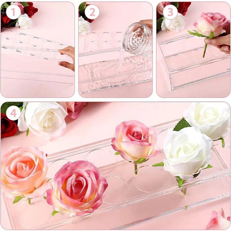 Clear Acrylic Flower Vase - Image 6