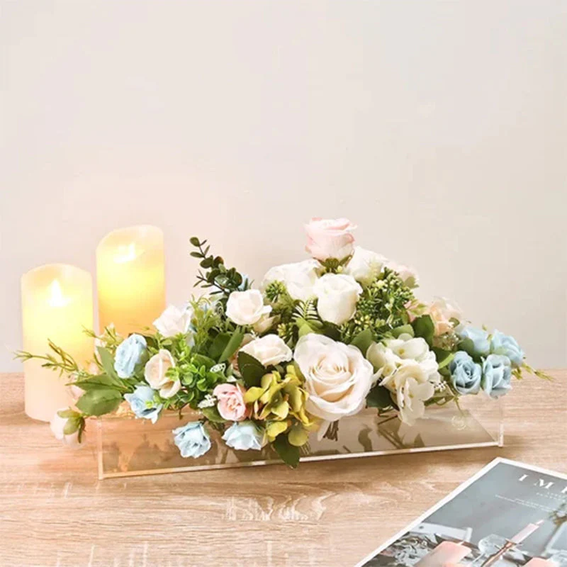 Clear Acrylic Flower Vase - Image 8