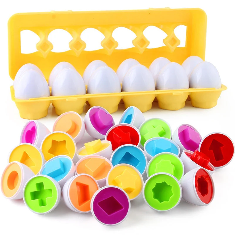 Cognitive Development Geometric Eggs ( 12 Eggs One Set ) - Image 8