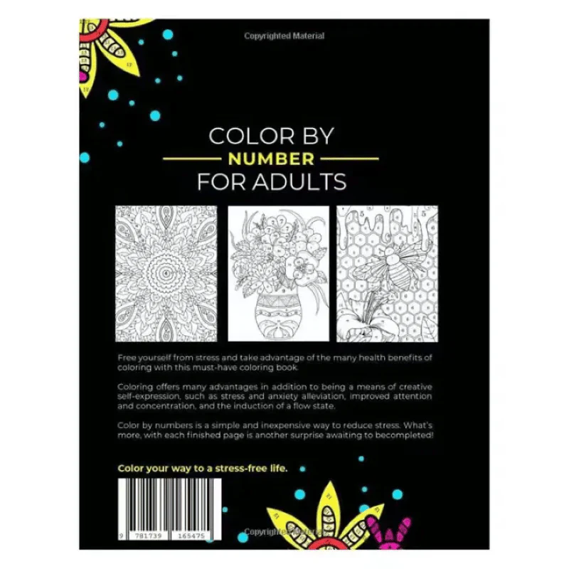 Color By Number Coloring Book for Adults - Image 3