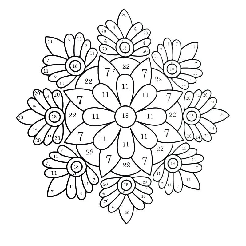 Color By Number Coloring Book for Adults - Image 4