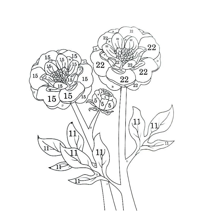 Color By Number Coloring Book for Adults - Image 6