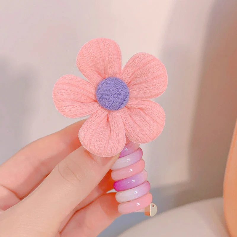 Colorful Telephone Wire Hair Bands for Kids - Image 15