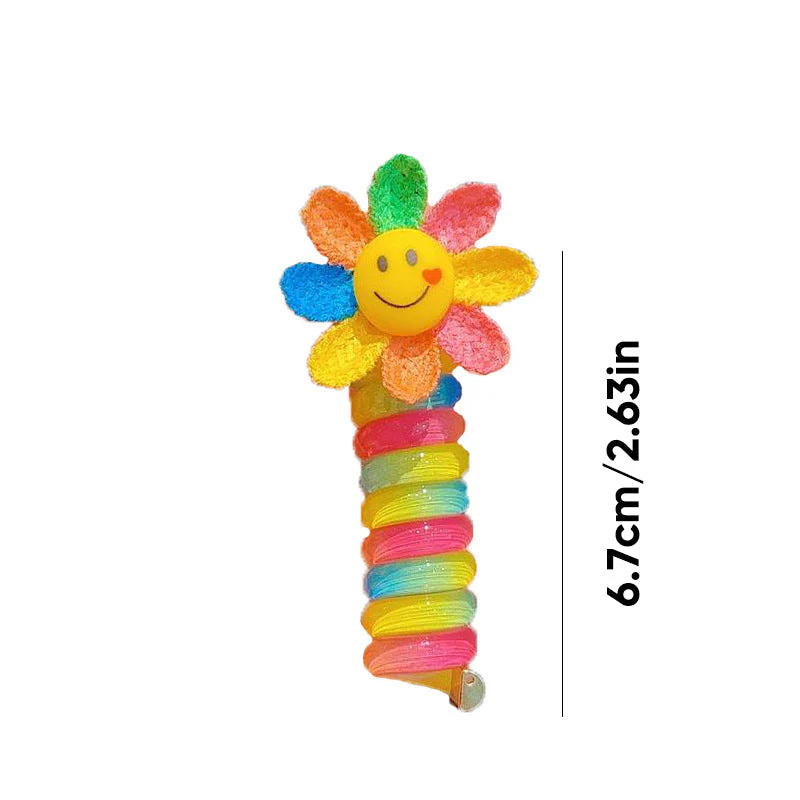 Colorful Telephone Wire Hair Bands for Kids - Image 28