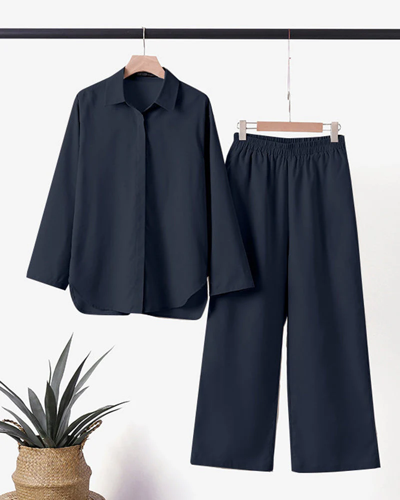 Cotton And Linen Shirt Suit - Image 2