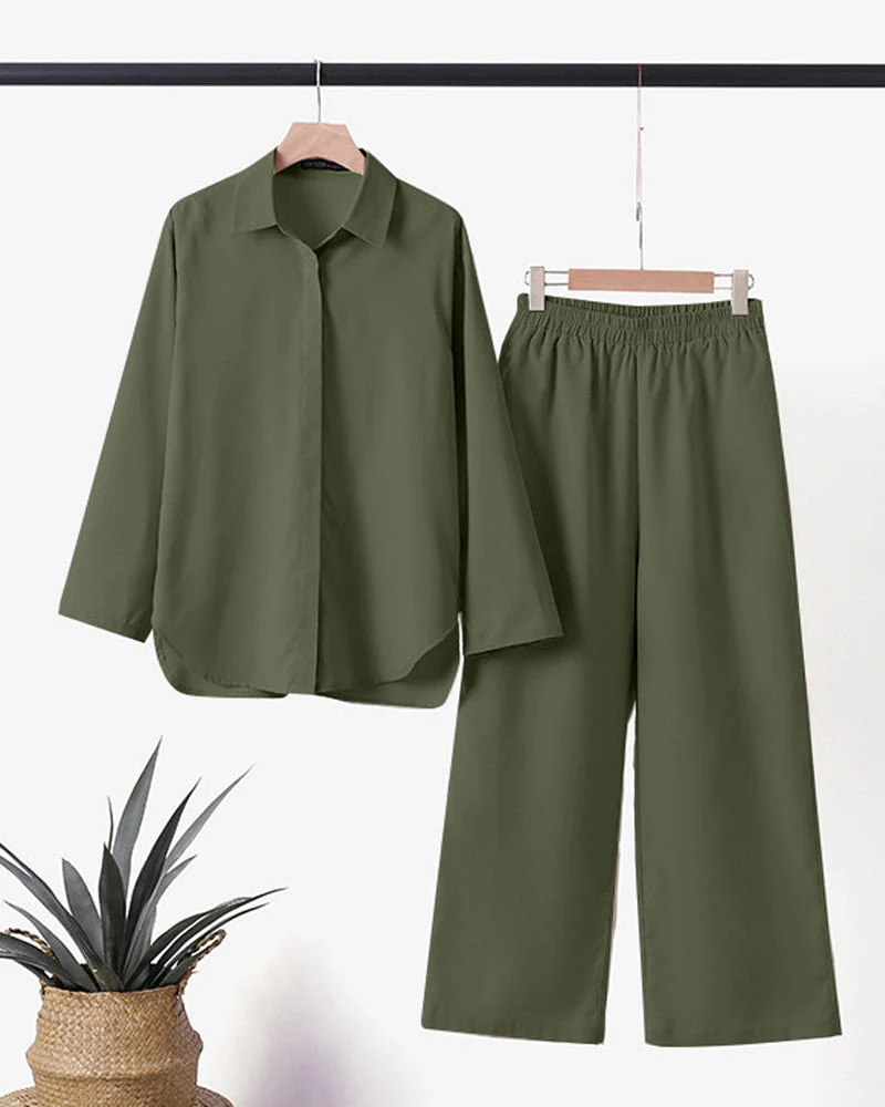 Cotton And Linen Shirt Suit - Image 3