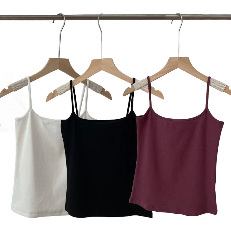 Cotton Ribbed Square Neck Tank Top - Image 12