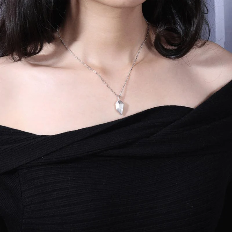Couple Heart Stitching Necklace - Image 6