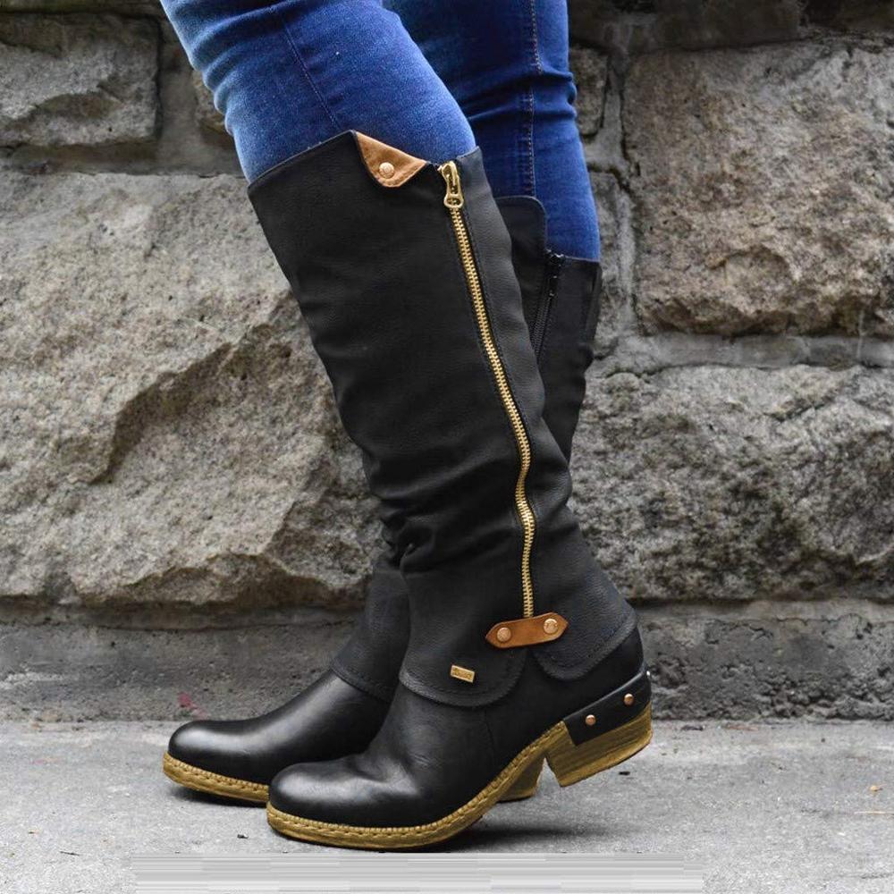 Cowboy Knee Boots Punk Boots - Image 4