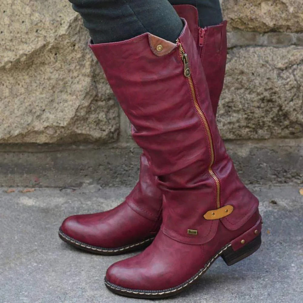 Cowboy Knee Boots Punk Boots - Image 5