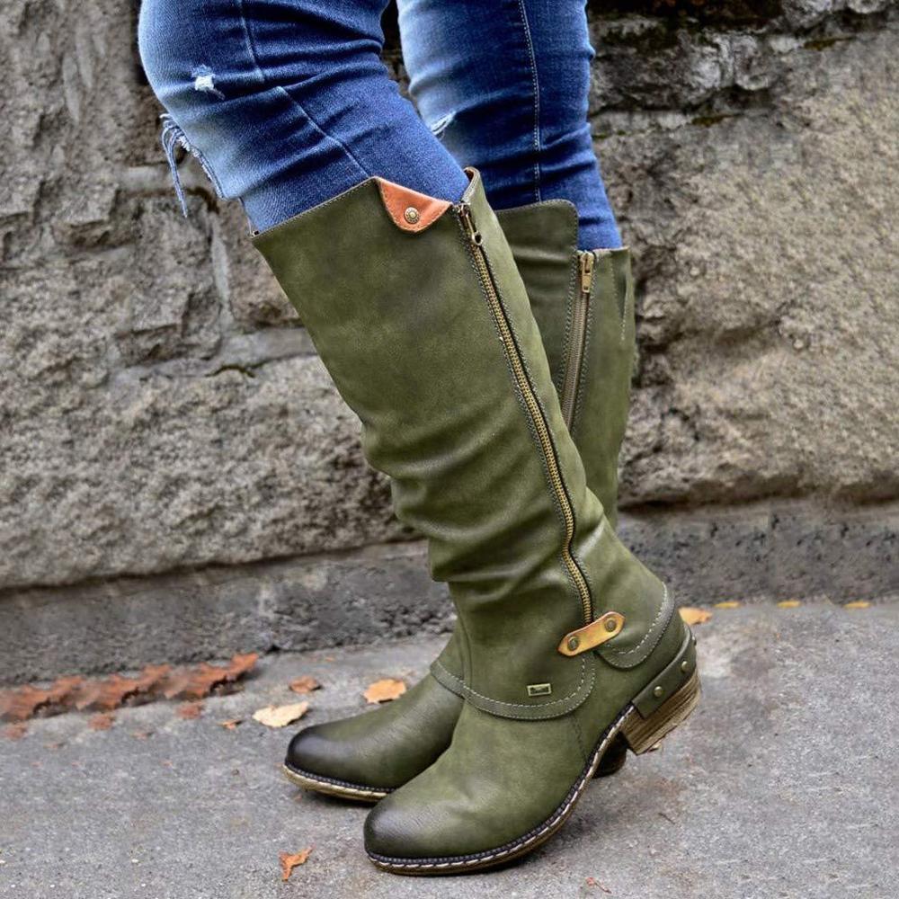 Cowboy Knee Boots Punk Boots - Image 6