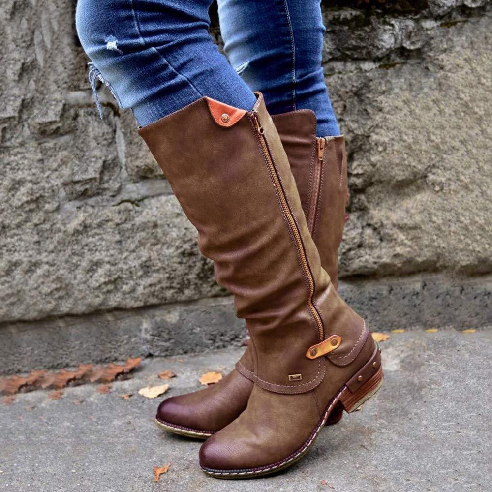 Cowboy Knee Boots Punk Boots - Image 7